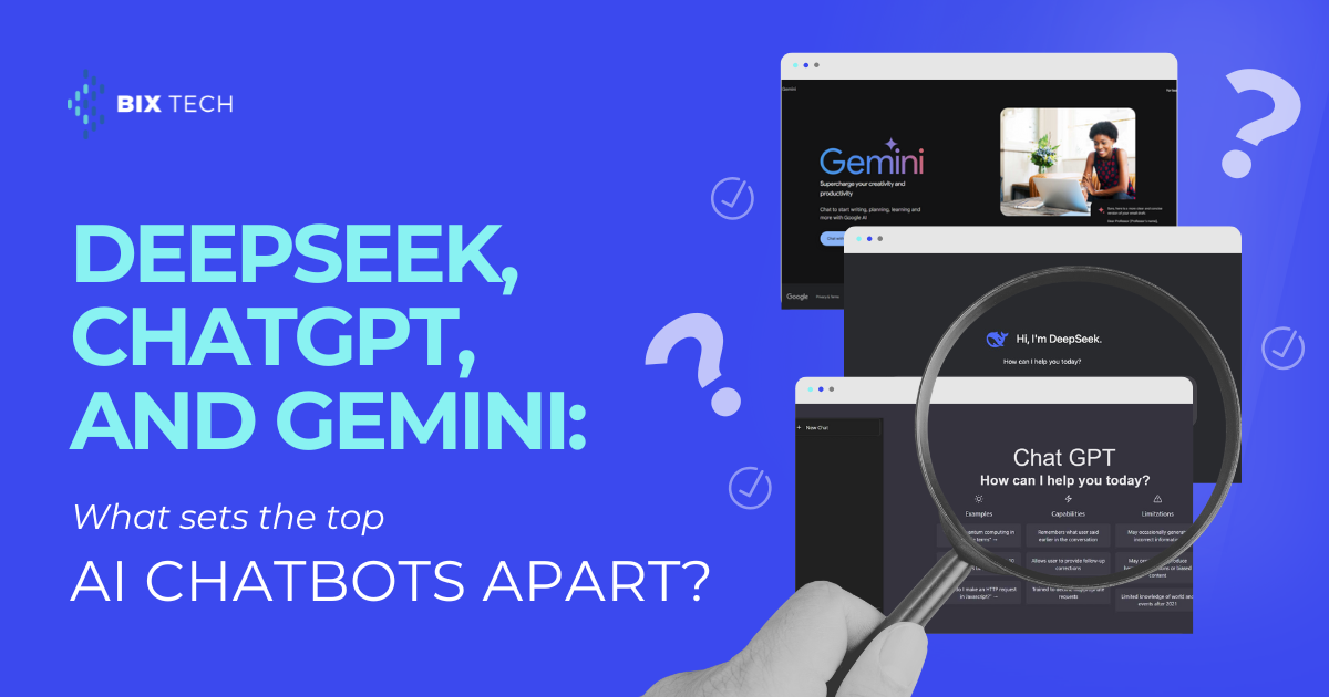 DeepSeek, ChatGPT, and Gemini: what sets the leading AI ...